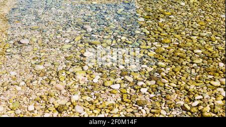 In oman  old river and stone Stock Photo