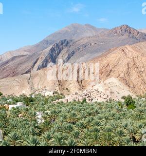 In oman the old abandoned village Stock Photo