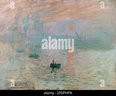 Claude Monet (1840-1296) Impression, Sunrise, 1872, oil on canvas. Marmottan Monet Museum, Paris. Stock Photo