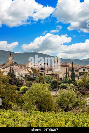 Conques village in the south of France in a sunny day Stock Photo
