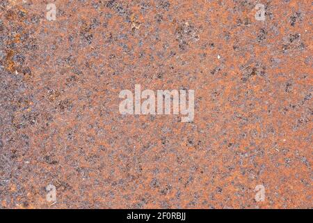 Rusty metal plate, Bavaria, Germany Stock Photo