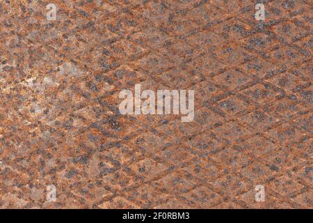 Rusty metal plate, Bavaria, Germany Stock Photo