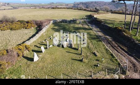 Cashtal Yn Ard Stock Photo