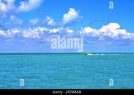 Boat  wave  in mexico froath Stock Photo