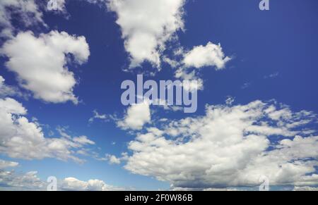 White clouds on blue sky Stock Photo