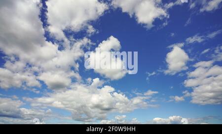 White clouds on blue sky Stock Photo