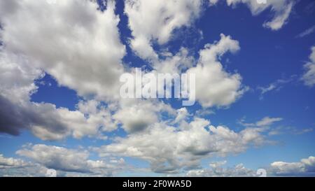 White clouds on blue sky Stock Photo