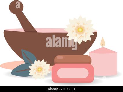 posters with cosmetics. Personal care. Women's accessories. Make-up and cosmetics. COSMETICAL TOOLS. Spa salon, beauty salon advertisement. Stock Vector