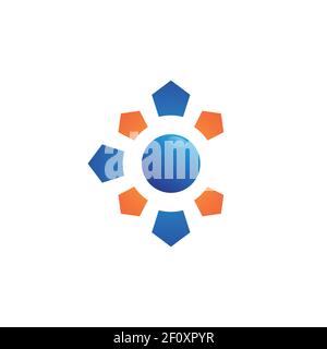Ornament symbol design. Classic and elegant logo designs for industry and business. Vector illustration EPS.8 EPS.10 Stock Vector