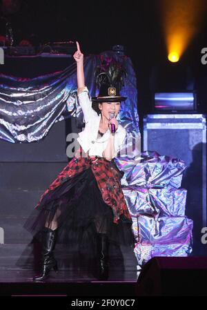28 September 2008 - Seoul, South Korea : Japanese R&B singer Misia performs live concert 'The Tour of Misia Discotheque Asia' in Seoul on September 28, 2008. Photo Credit: Lee Young-Ho/Sipa Press/0809291943