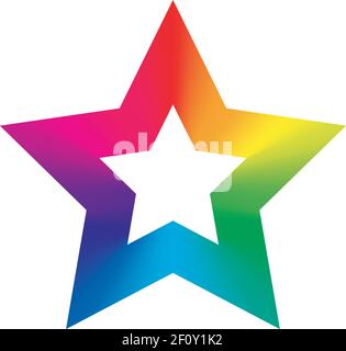 Colorful star icon Stock Vector