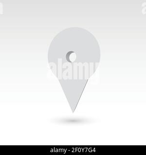 Map pointer - 3D vector object Stock Vector