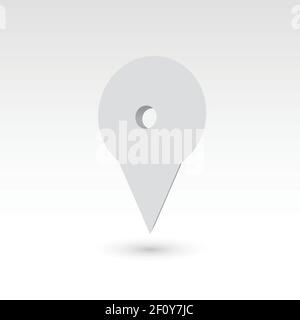 Map pointer - 3D vector object Stock Vector