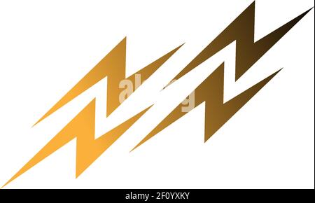 Power symbol lightning icon logo design vector illustrtation Stock Vector