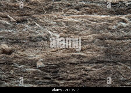 Close up of Insulation Fiber for thermal insulation. Recycle material made from plastic bottle Stock Photo
