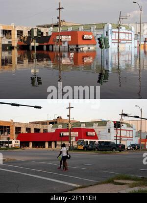 28 August 2006 - New Orleans - Louisiana. Then and now. As the