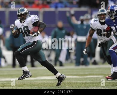 Philadelphia Eagles Brian Westbrook runs for a touchdown in the fourth  quarter against the Minnesota Vikings on Sunday, January 4, 2009, at the  Metrodome in Minneapolis, Minnesota. The Eagles defeated the Vikings