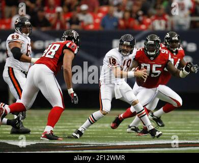 Chicago Bears QB Kyle Orton #18 during a game against the Atlanta Falcons  in an NFL football game in Atlanta on Sunday, Oct. 12, 2008. (AP Photo/John  Bazemore Stock Photo - Alamy