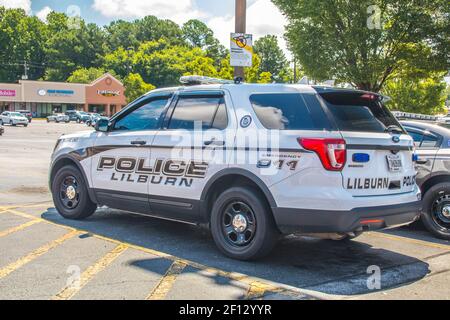 Gwinnett County, Ga / USA - 07 09 20: Lilburn Police Cruiser Stock Photo