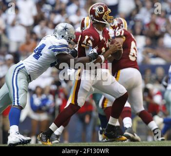 28 September 2008 - Jason Campbell (17) of the Washington Redskins passes  during the Redskins 26-24 win over Dallas at Texas Stadium in Irving,  Texas. (Icon Sportswire via AP Images Stock Photo - Alamy