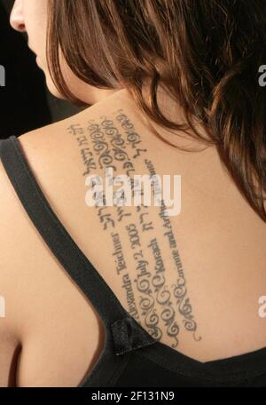 Spine Tattoo in Hebrew | Hebrew tattoo, Thigh tattoos women, Christian  tattoos