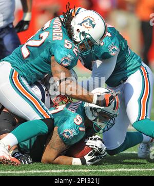 21 September 2008. Miami Defensive Tackle Jason Ferguson (95) on