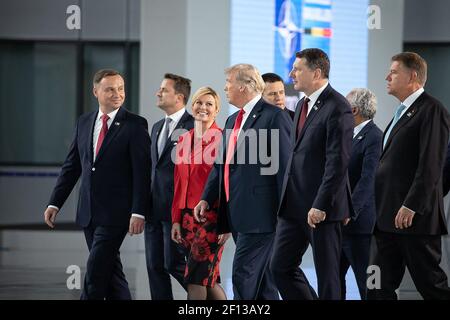 Members of the North Atlantic Treaty Organization | July 11 2018 . Stock Photo