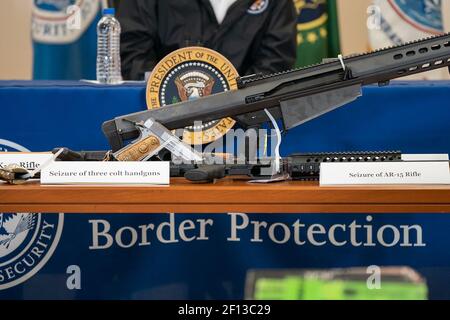 Seized drugs and cash on display at the Australian Federal Police ...