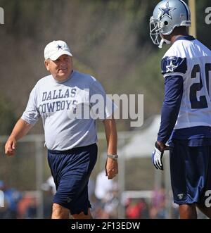 Dallas Cowboys coach Dave Campo yells toward the playing field in the