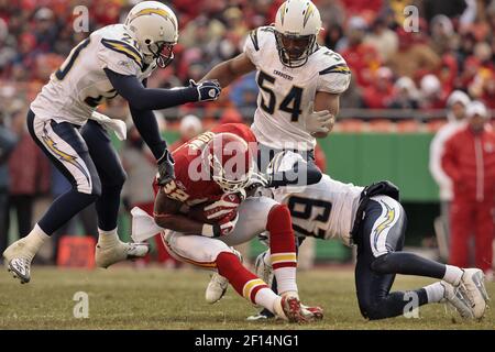 San Diego Chargers strong safety Marcus Gilchrist (38) runs during the  second half of an NFL football game against the Kansas City Chiefs Sunday,  Nov. 24, 2013, in Kansas City, Mo. (AP