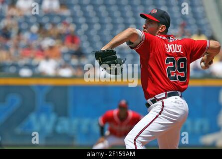 Atlanta Braves' pitcher John Smoltz pitches against the San Diego Padres at  Turner Field in Atlanta, Georgia, Saturday, April 15, 2006. (Photo by Bob  Snow/Macon Telegraph/KRT Stock Photo - Alamy