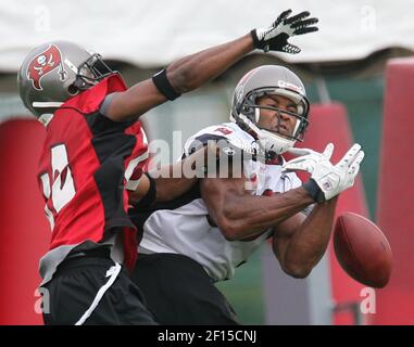 Tampa Bay Buccaneers David Boston wide receiver watches a replay from the  sideline in a game against the Houston Texans at Raymond James Stadium in  Tampa, Florida on August 30, 2007. The