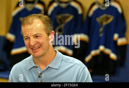 Old Time Sports St. Louis Blues Al MacInnis Alumni Tee Shirt - Mens