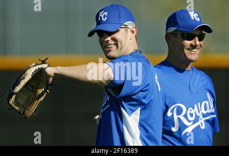 FILE: George Brett of the Kansas City Royals during spring training.  (Sportswire via AP Images Stock Photo - Alamy