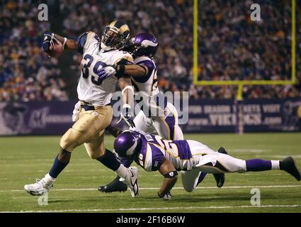 Minnesota Vikings Dwight Smith runs back an interception 93 yards