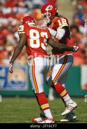 Kansas City Chiefs quarterback Brodie Croyle 12 is helped off the