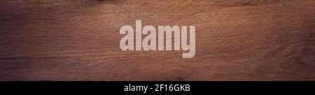 Old oak wood plank. Texture background banner Stock Photo