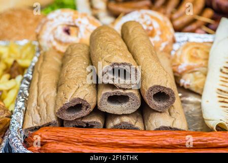 Hot dog buns Stock Photo