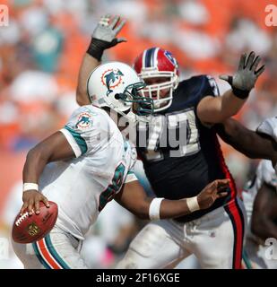 Buffalo Bills defensive tackle Tim Settle (99) during a break in play  against the Kansas City Chiefs the first half of an NFL football game,  Sunday, Oct. 16, 2022 in Kansas City