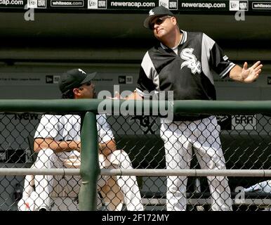 White Sox shortstop Ozzie Guillen -- Please credit photographer Kirk Schlea  Stock Photo - Alamy