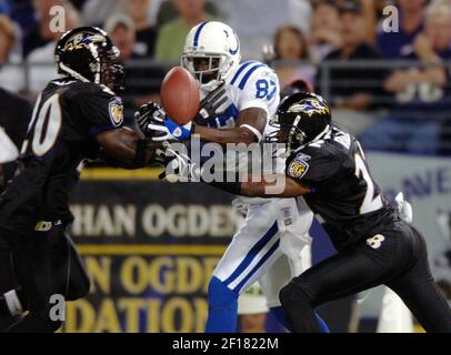 The Indianapolis Colts' Reggie Wayne (87) breaks away for a