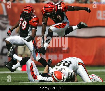 CINCINNATI, OH - DECEMBER 12: Cincinnati Bengals defensive end B.J. Hill  (92) before the game against the San Francisco 49ers and the Cincinnati  Bengals on December 12, 2021, at Paul Brown Stadium