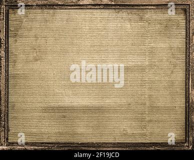 Cardboard Frame With Borders Background Stock Photo