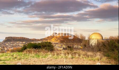Royal Observatory is an Astronomy institution which is located on Blackford Hill, Edinburgh, Scotland, UK Stock Photo
