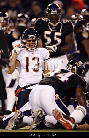 Chicago Bears wide receiver Johnny Knox (13) returns a kickoff