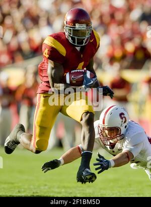 Southern California running back Joe McKnight celebrates his