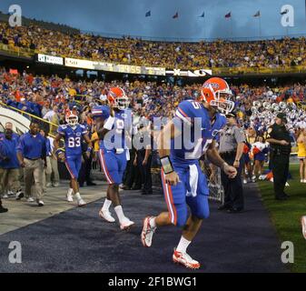 Florida quarterback Tim Tebow (15) during the game between the Florida  Gators and the LSU Tigers at Tiger Stadium in Baton Rouge, LA. (Credit  Image: © Matt Lange/Southcreek Global/ZUMApress.com Stock Photo 