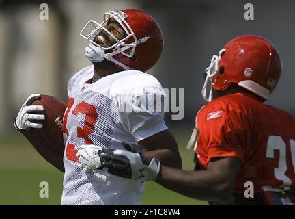 Kansas City Chiefs' Mark Bradley (83) celebrates with Chiefs tight end Tony  Gonzalez (88) after Gonzalez scored a touchdown against the New York Jets  during the second quarter of an NFL football