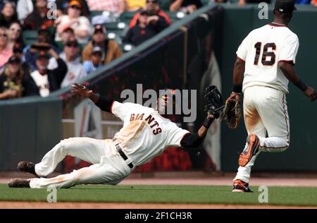 This is a 2009 photo of Edgar Renteria of the San Francisco Giants baseball  team. This image reflects the San Francisco Giants active roster as of  Monday, Feb. 23, 2009 when this