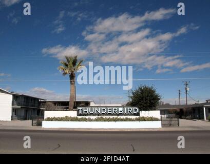 Thunderbird Hotel In Marfa Texas Stock Photo Alamy